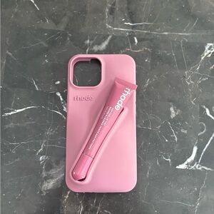 RHODE Blush Pink Phone Case with Accessory